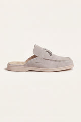 Maretti Buckle Mule Light Beige