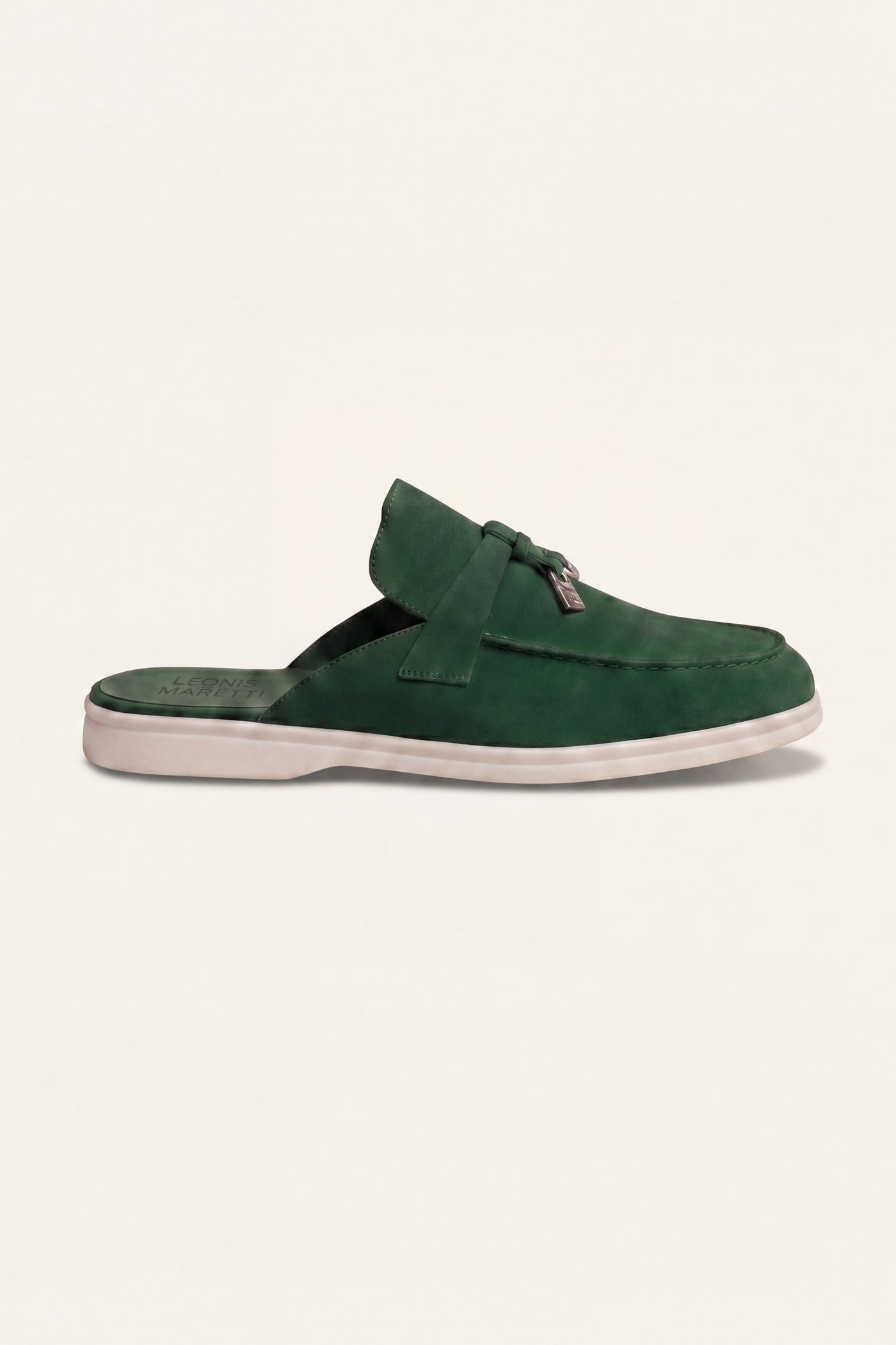 Maretti Buckle Mule Green