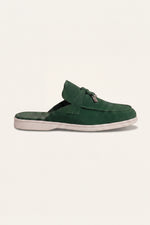 Maretti Buckle Mule Green