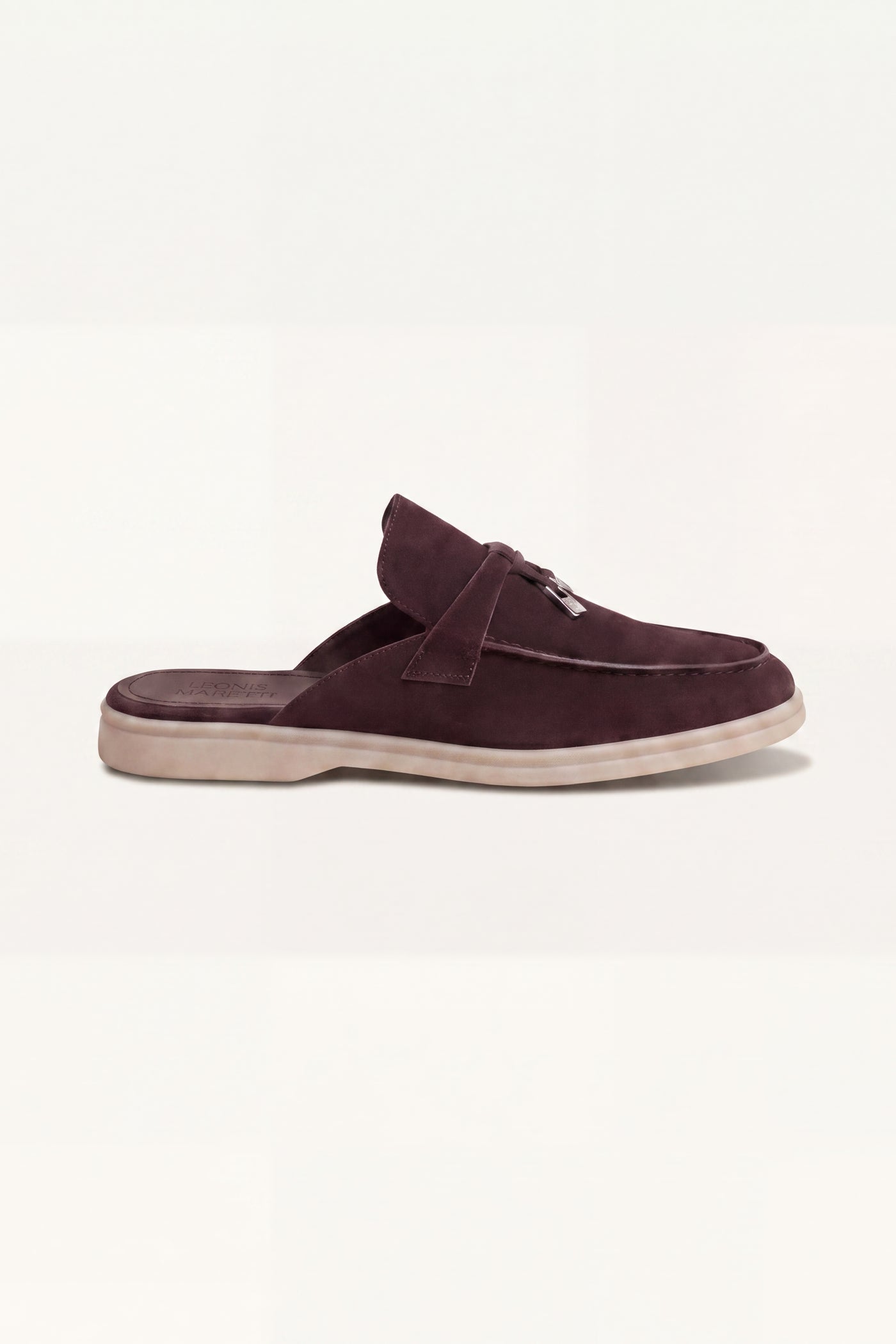 Maretti Buckle Mule Burgundy