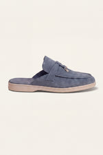Maretti Buckle Mule Blue