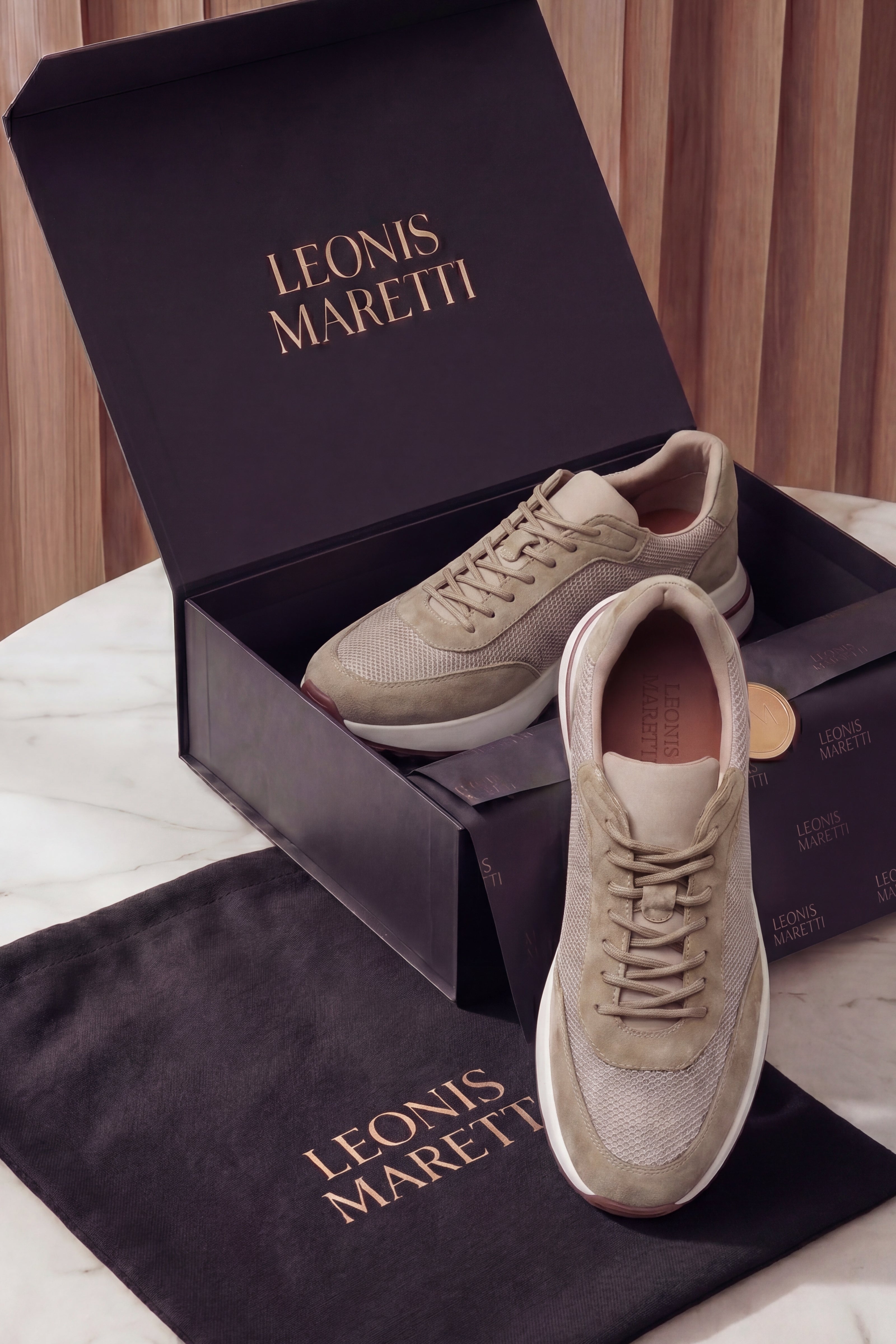Rivaro Mesh Sneaker Light Khaki