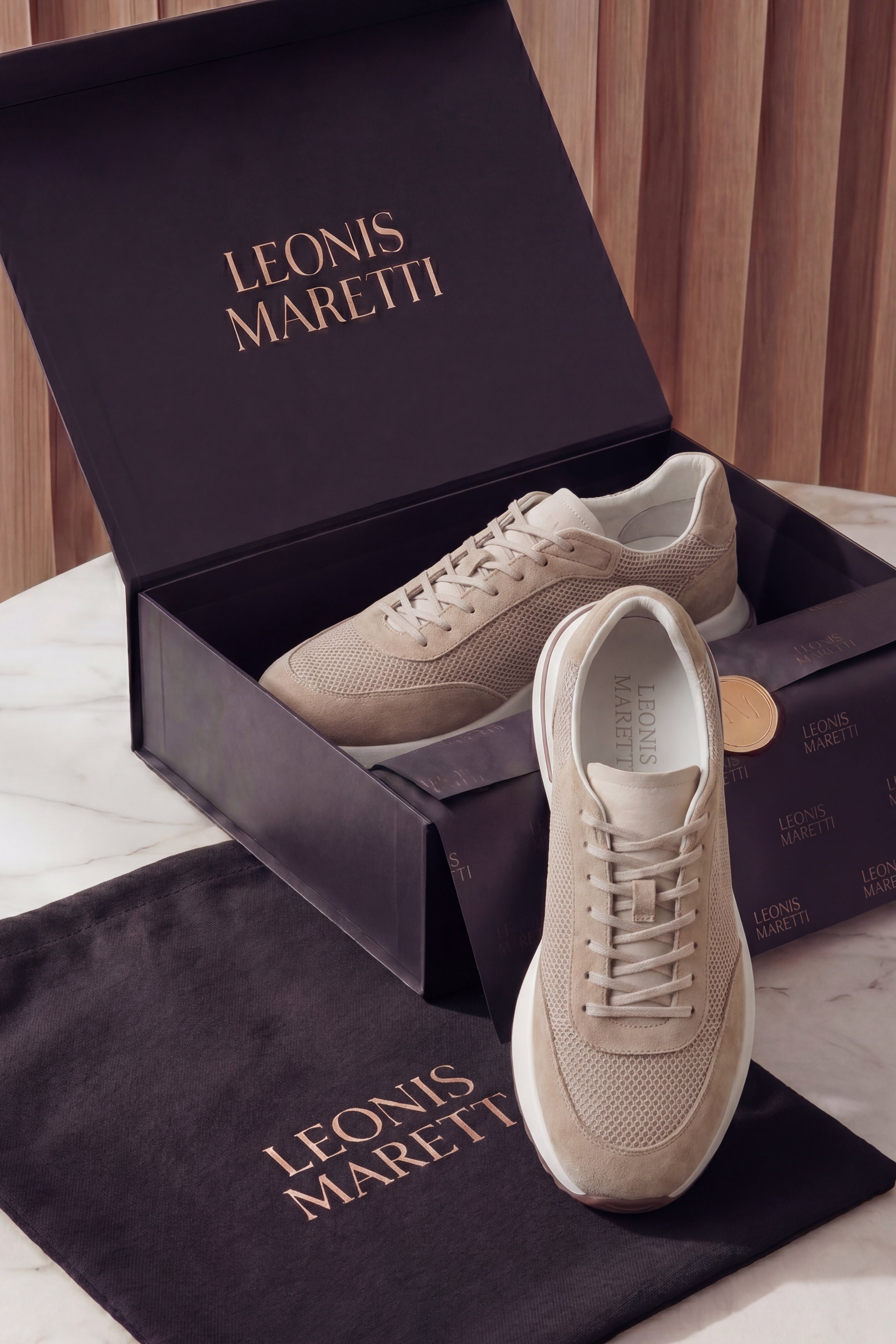 Rivaro Mesh Sneaker Taupe