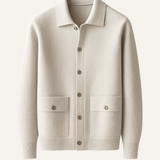 Lorenzo Cashmere Cardigan Ivory