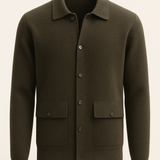 Lorenzo Cashmere Cardigan Olive Green