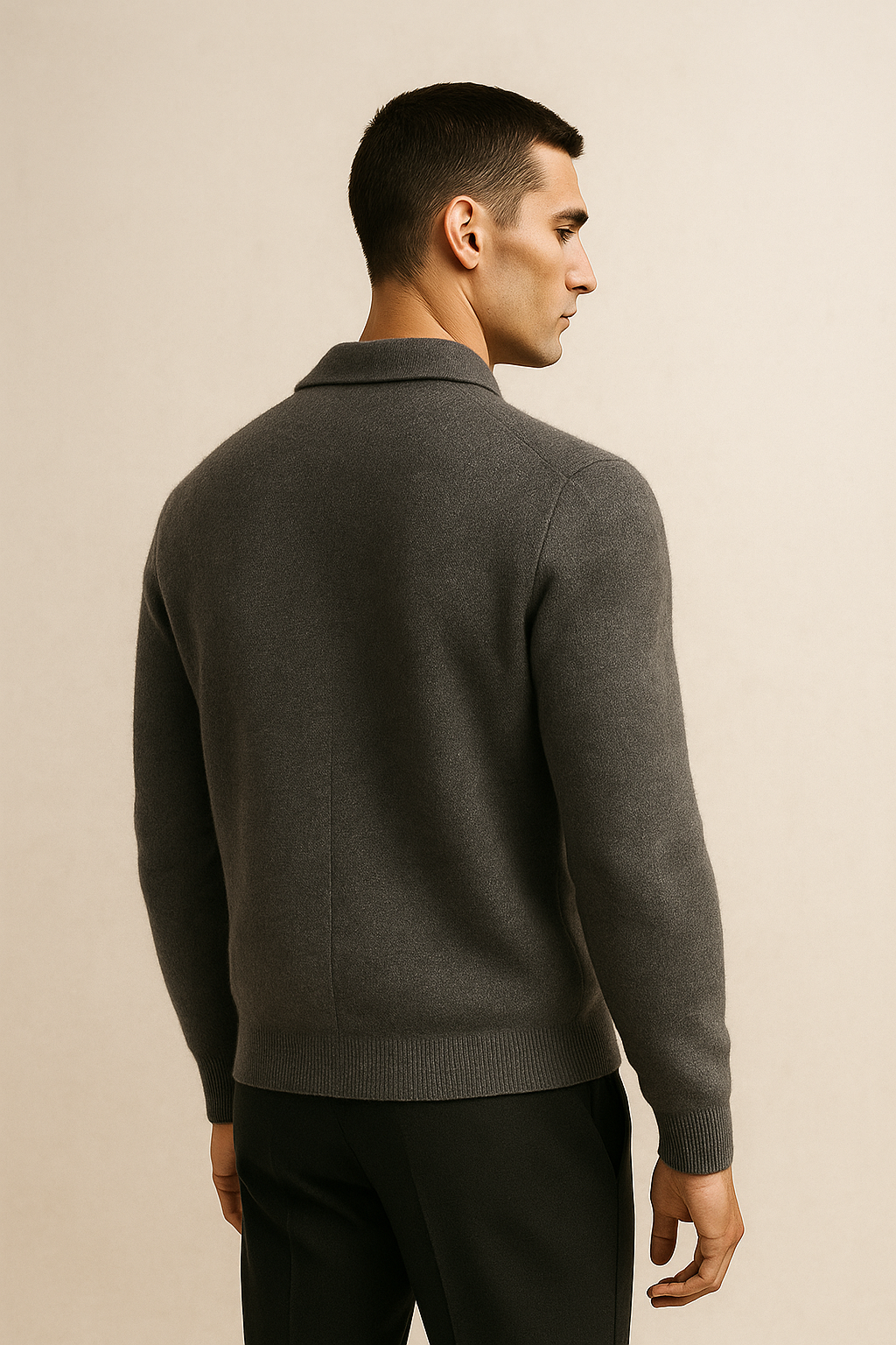 Valero Cashmere Cardigan Graphite