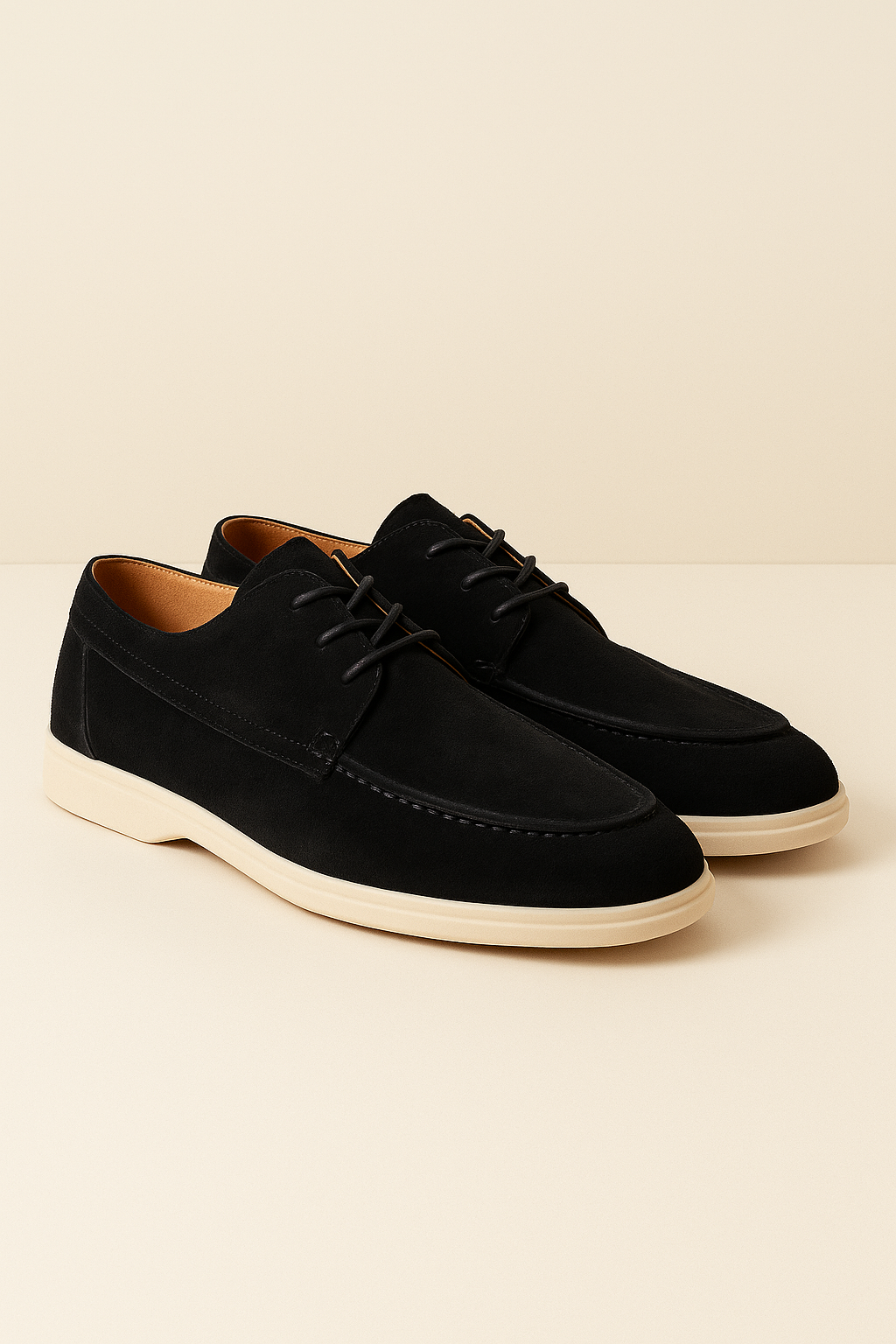Maretti Suede Lace Shoes Black