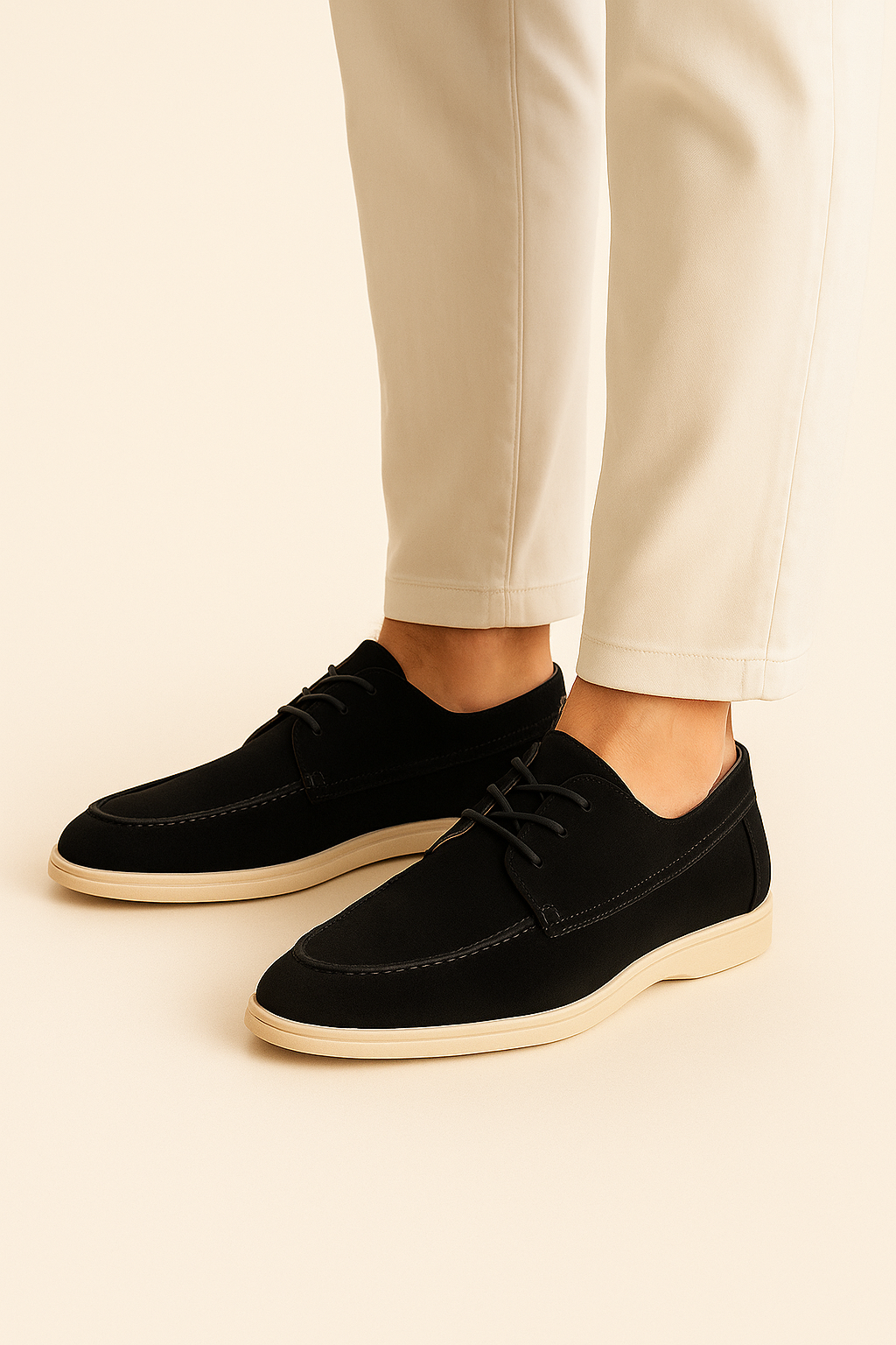 Maretti Suede Lace Shoes Black