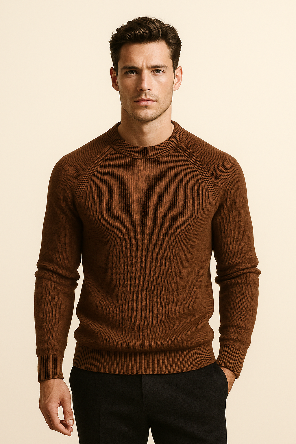 Ravello Wool Crewneck Brown