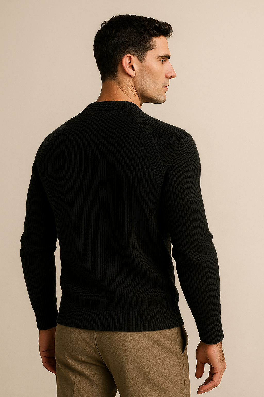 Ravello Wool Crewneck Black