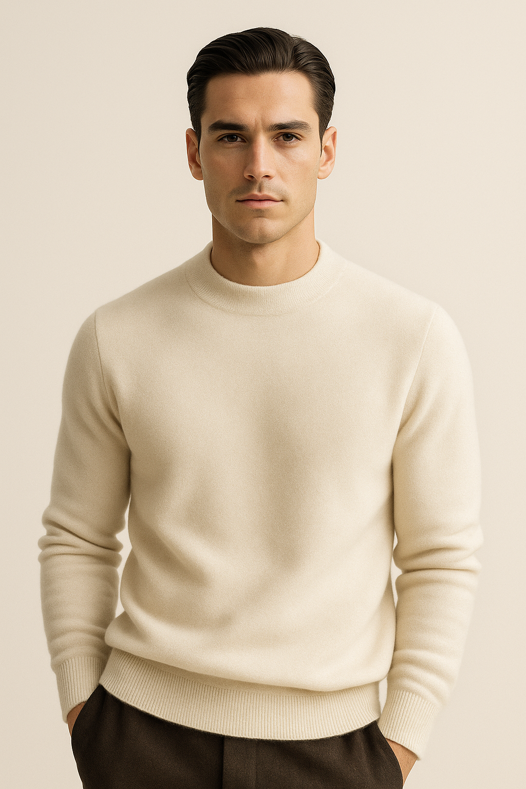 Marenzo Cashmere Crewneck Ivory