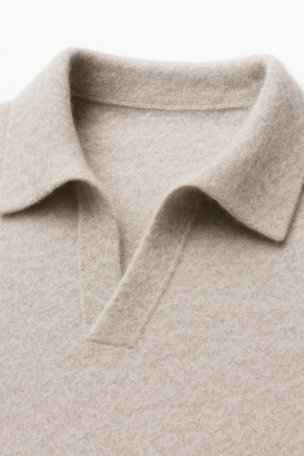 Marencio Cashmere Polo Knit Grey