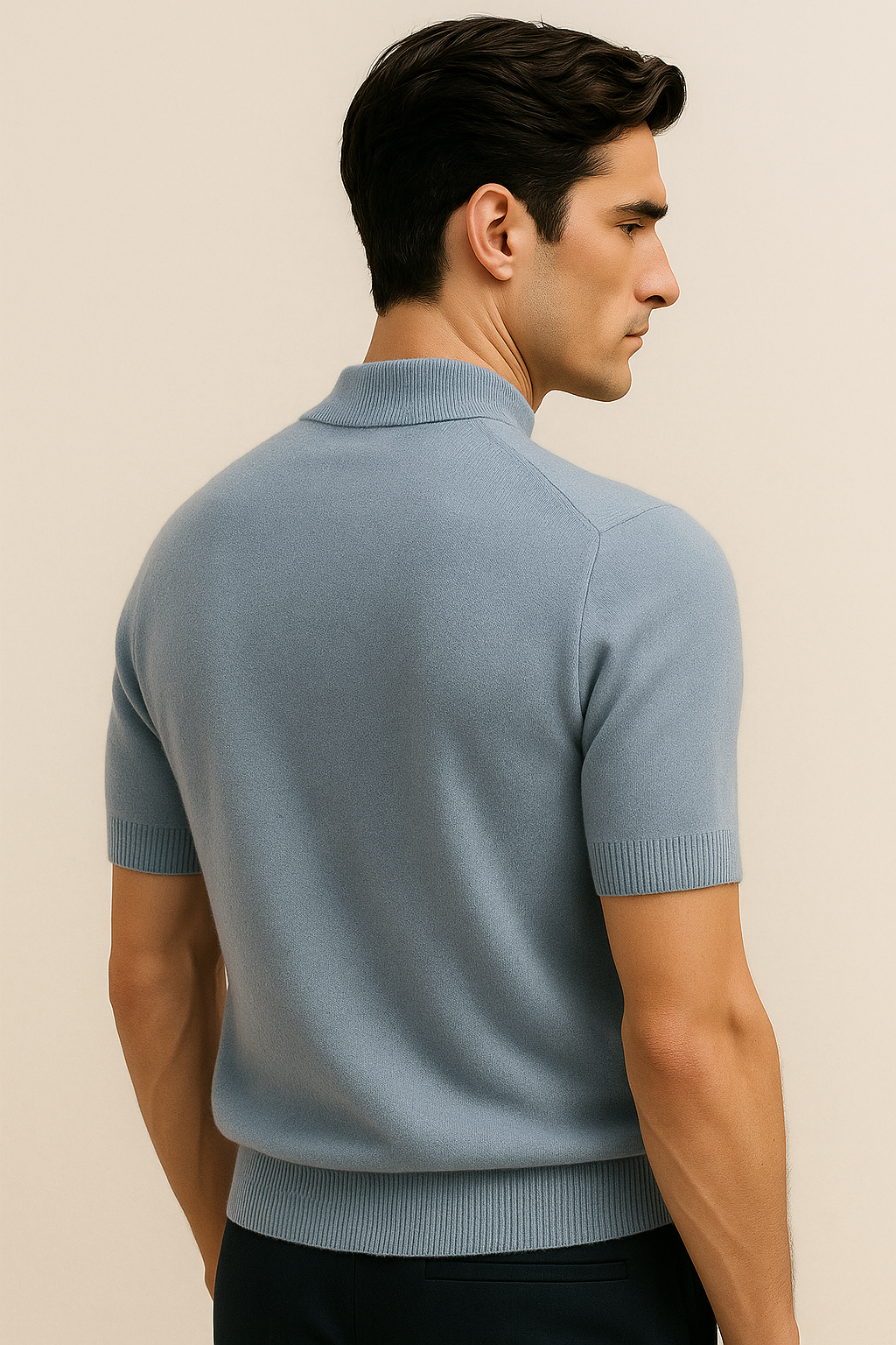 Lucerio Cashmere T-Shirt Light Blue