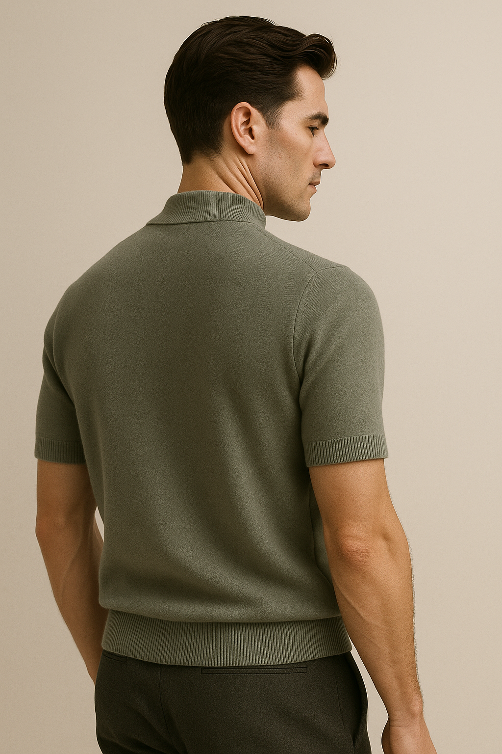 Lucerio Cashmere T-Shirt Stone Green