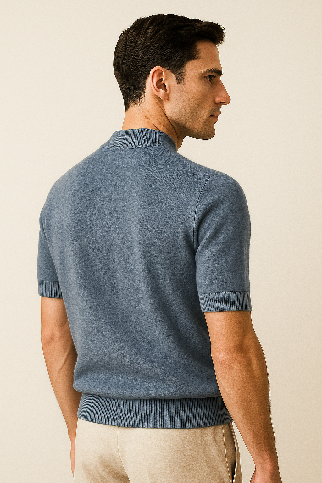 Lucerio Cashmere T-Shirt Blue