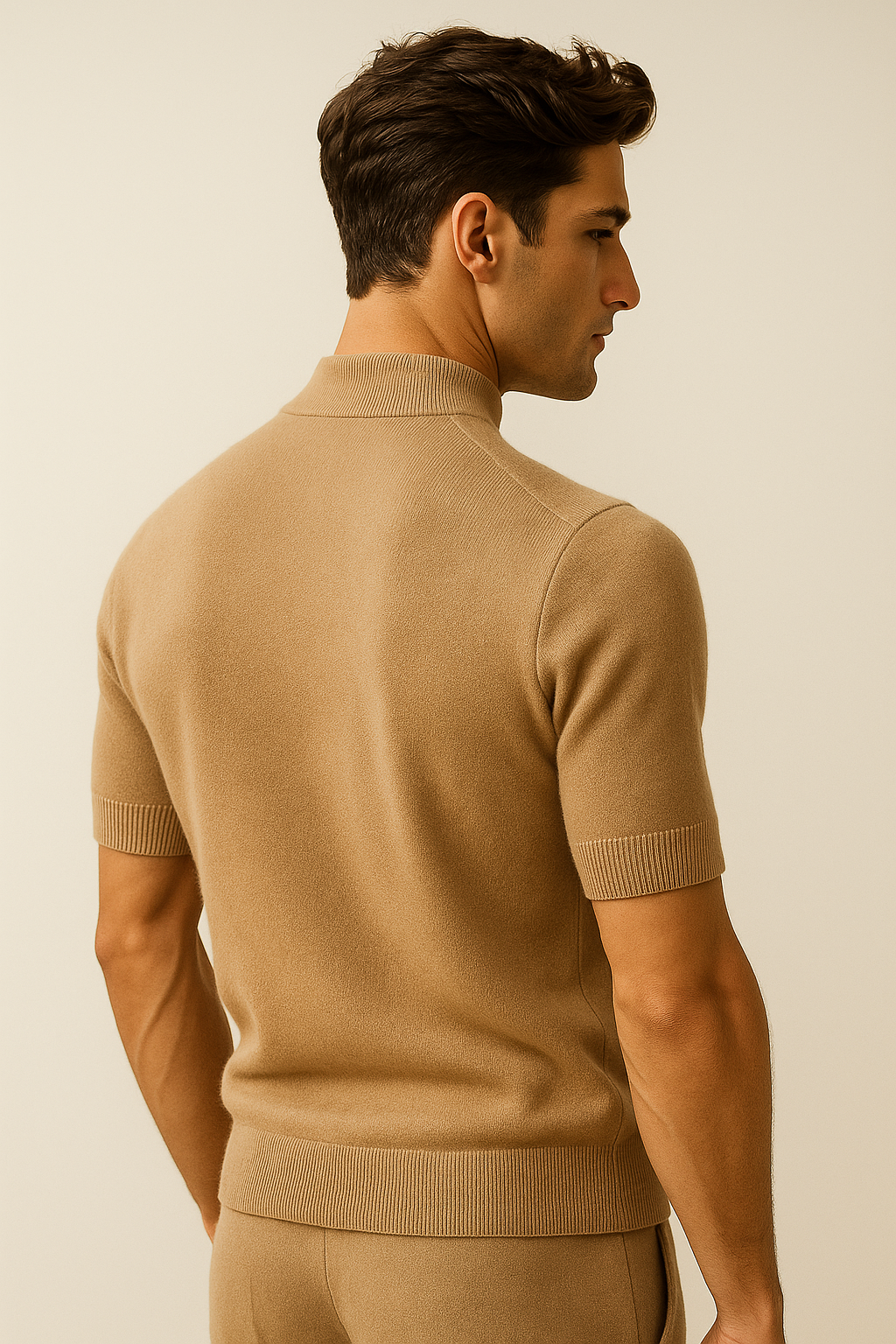 Lucerio Cashmere T-Shirt Beige