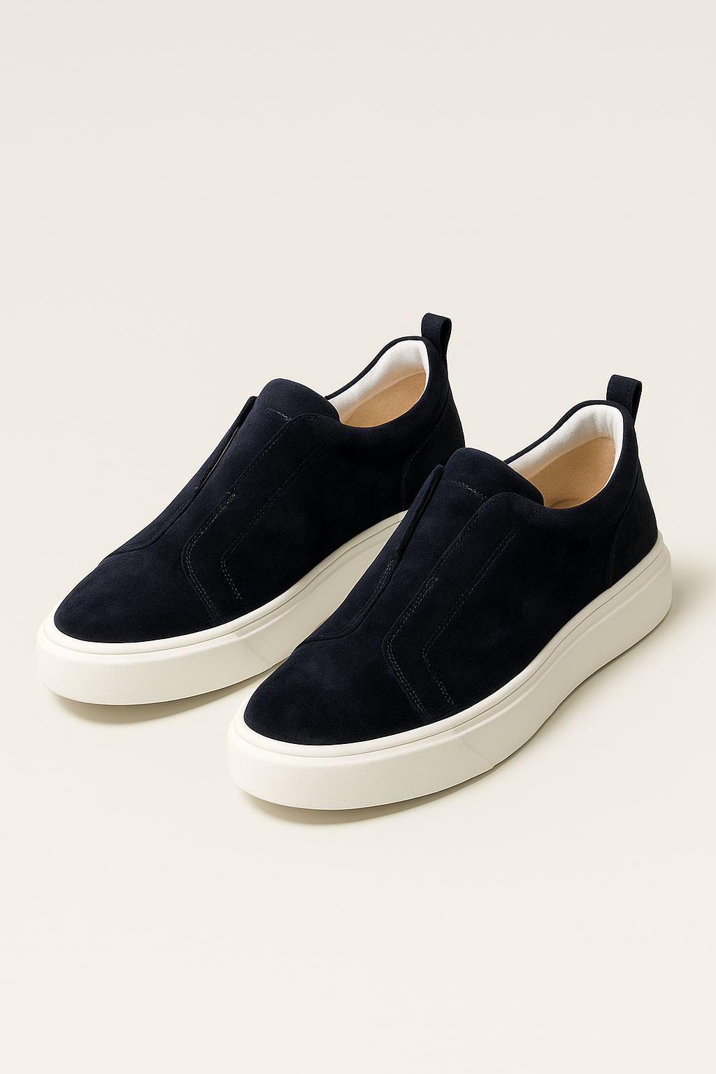 LeoMar V1 Suede Slip-On Navy