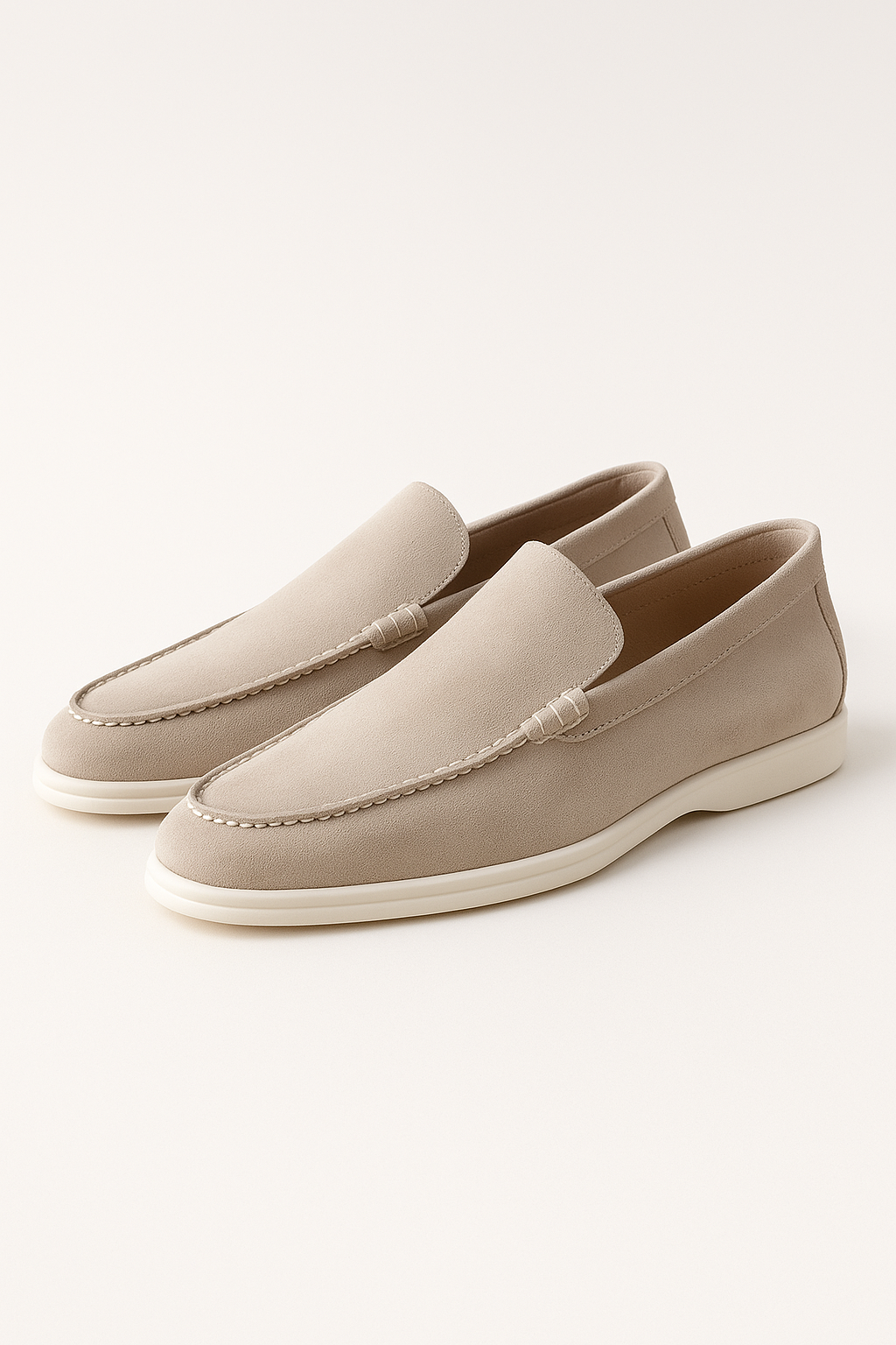 Leonis Suede Loafers Beige