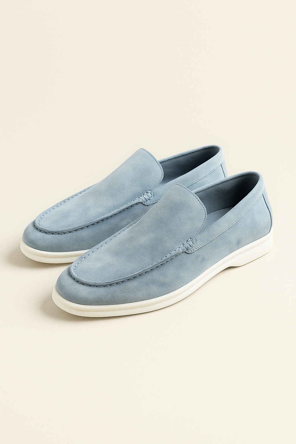 LeoMar V1 Suede Loafers Light Blue