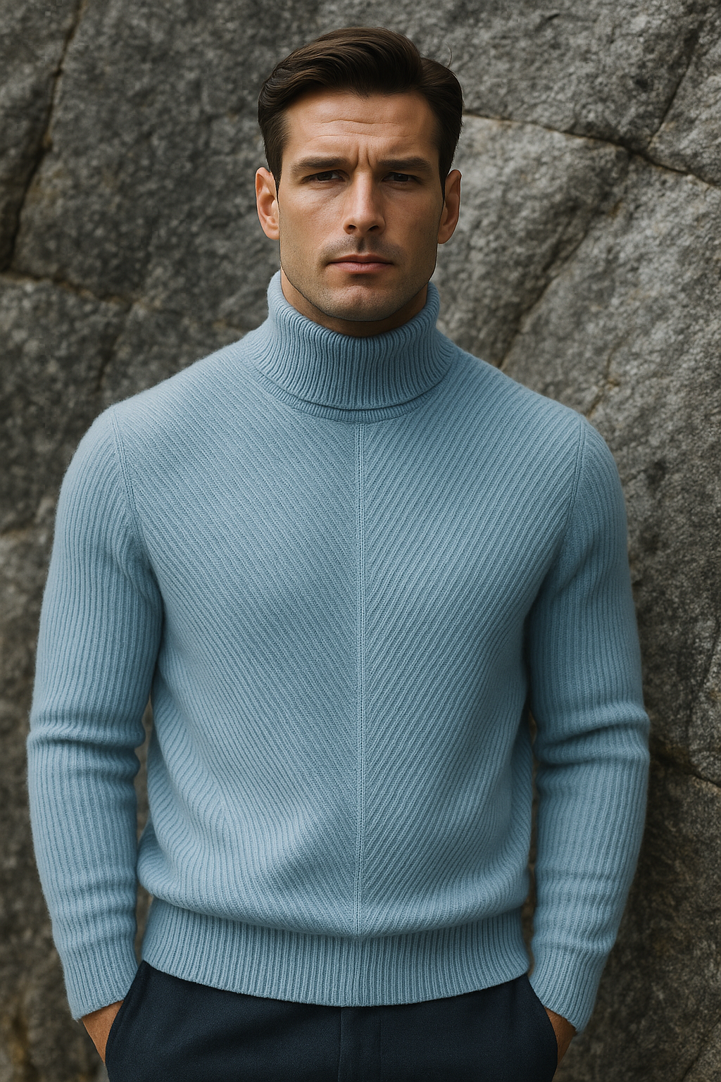 Montari Merino Wool Knit Blue