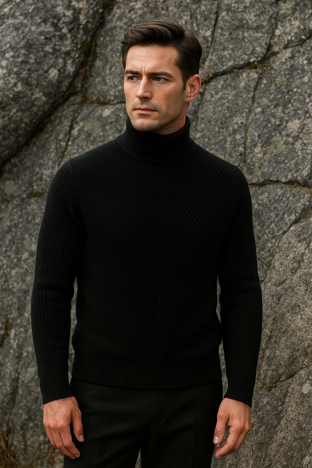 Montari Merino Wool Knit Black