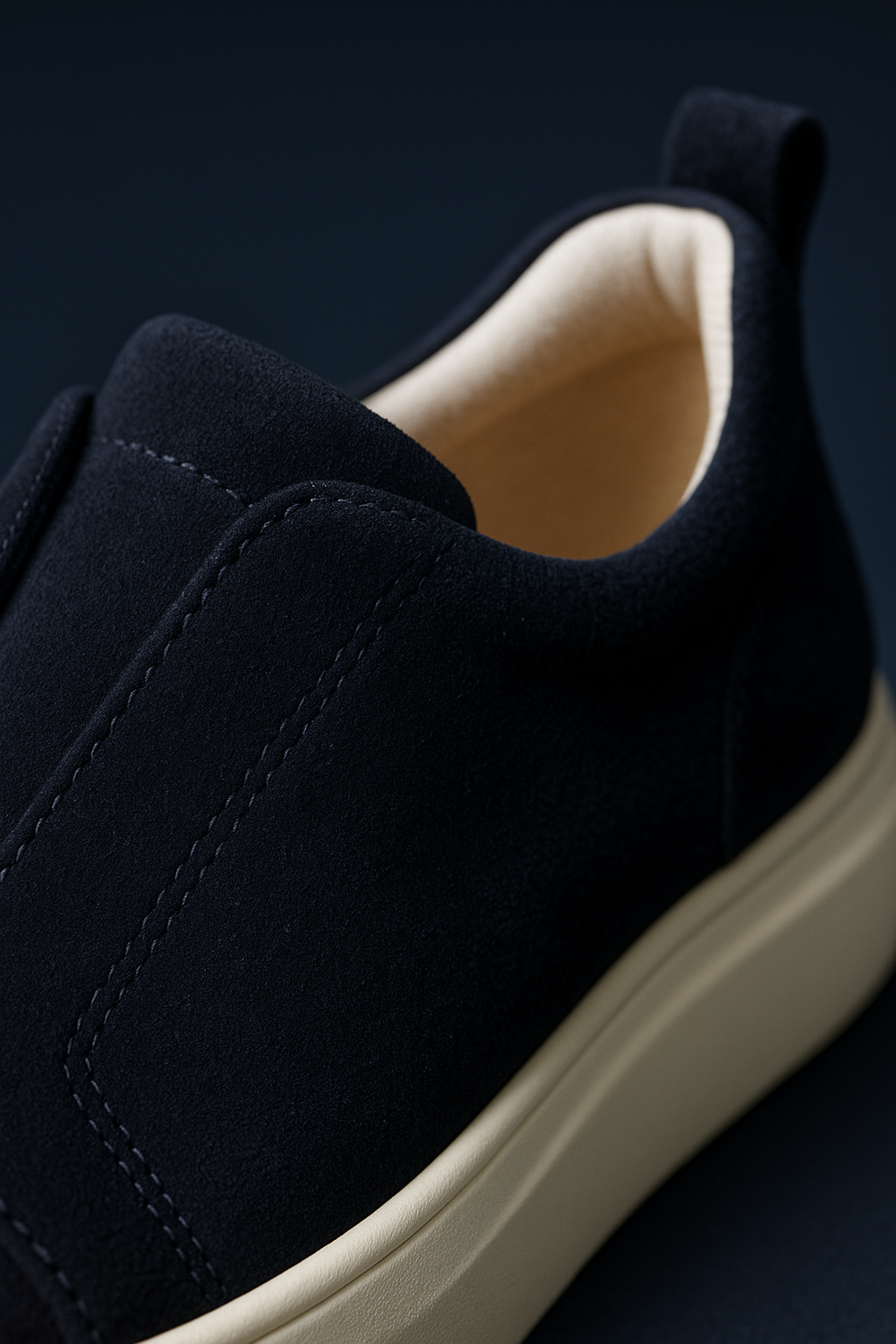LeoMar V1 Suede Slip-On Navy