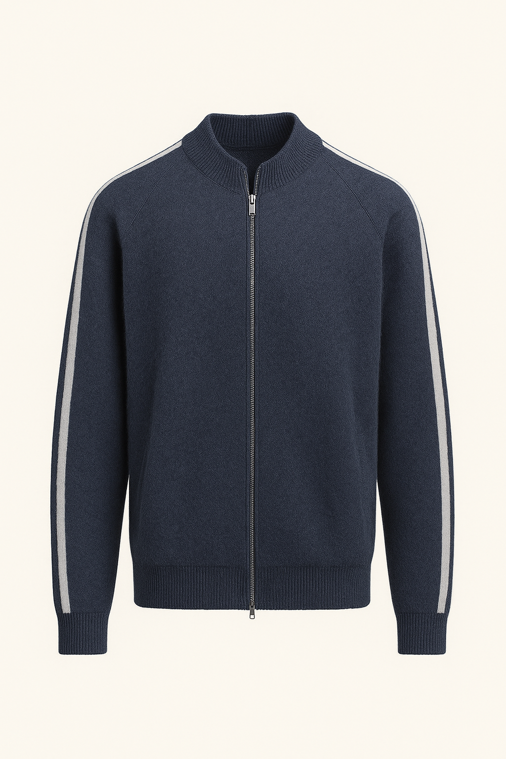 Lorenti Cashmere Zip Knit Navy