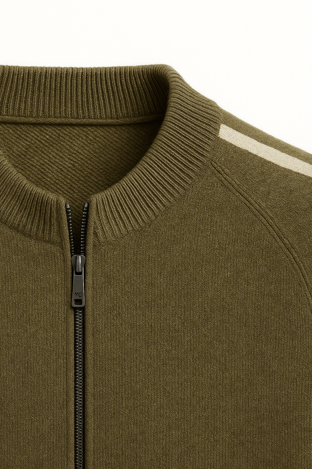 Lorenti Cashmere Zip Knit Olive