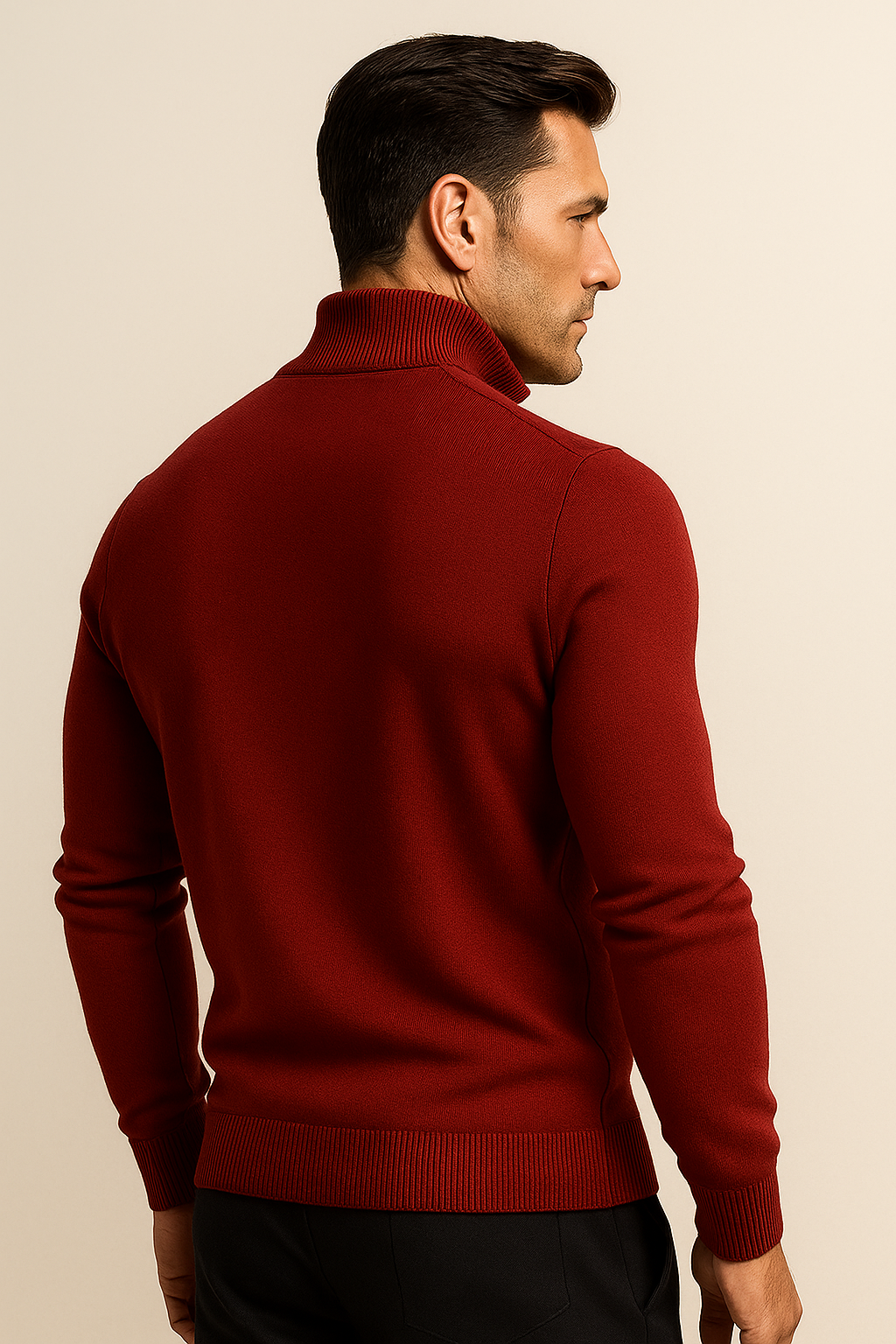 Varelli Quarter-Zip Red