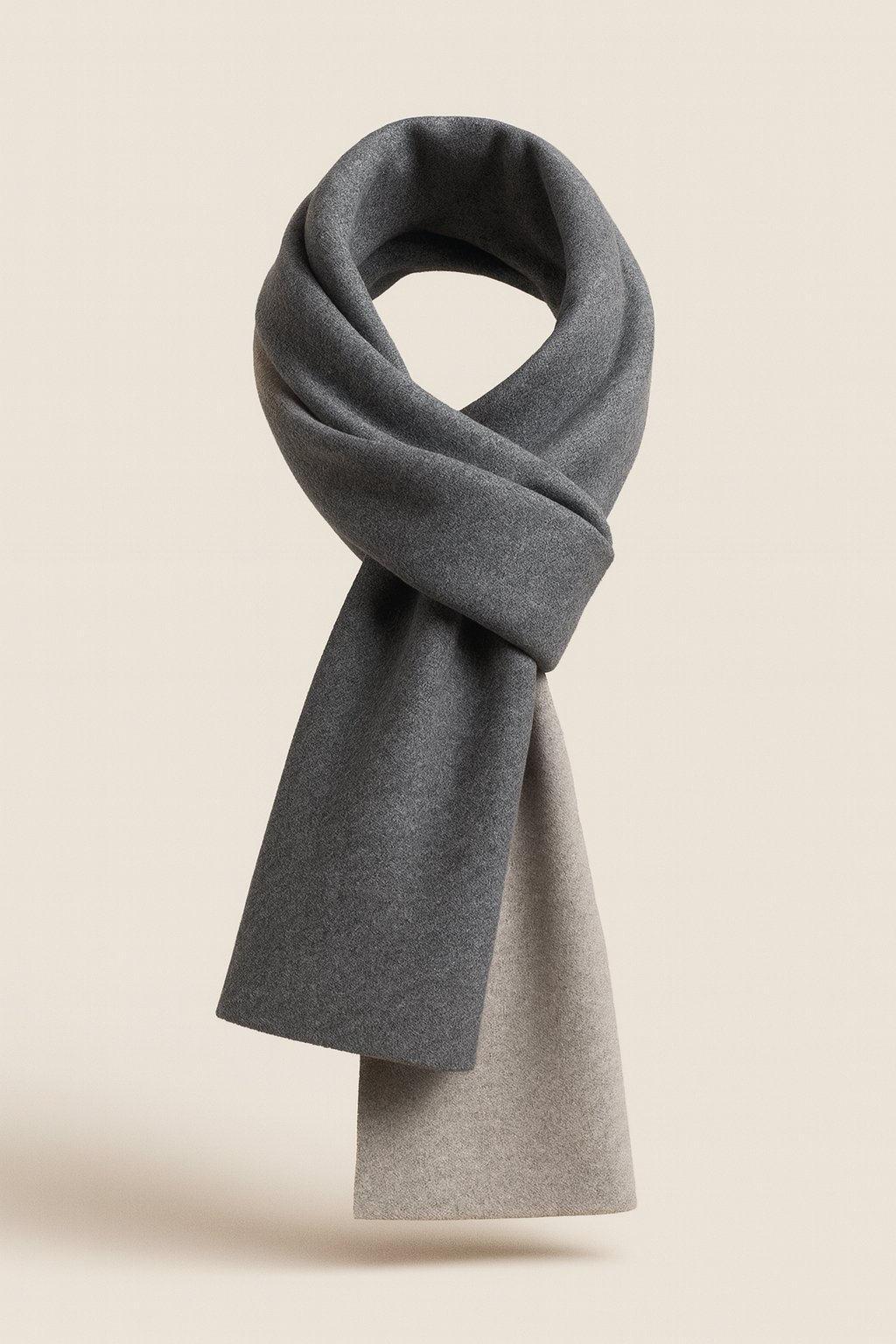 Belluno Reversible Scarf Charcoal