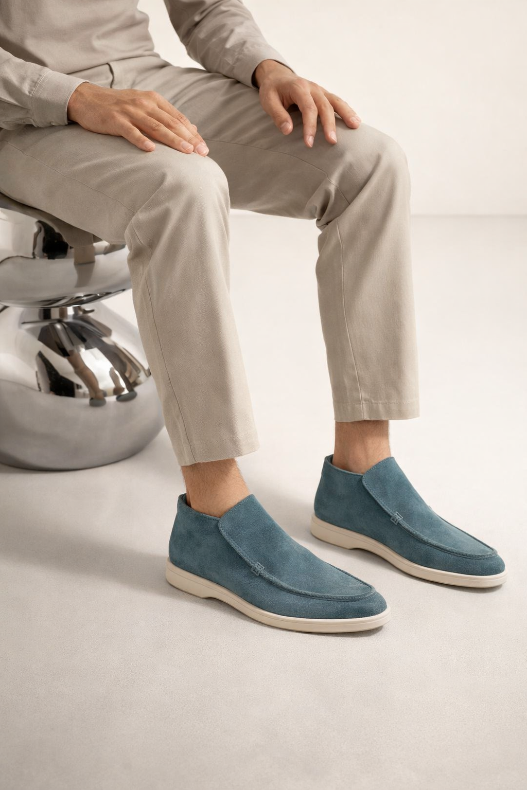 Arzano High Top Loafer Mint Green