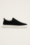 LeoMar V1 Suede Slip-On Black