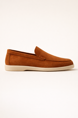 Leonis Suede Loafers Terracotta