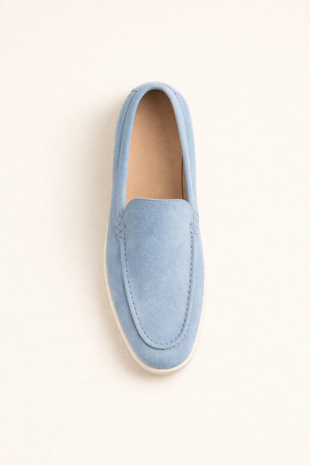 Leonis Suede Loafers Light Blue