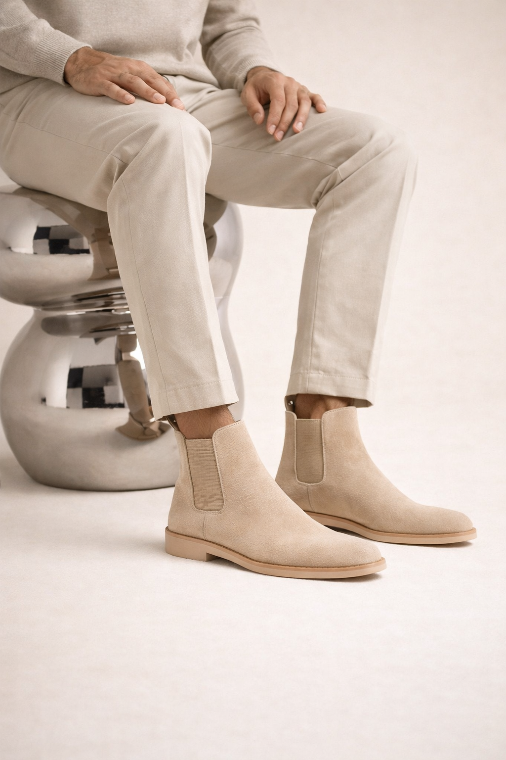 Lerano Chelsea Boots Beige