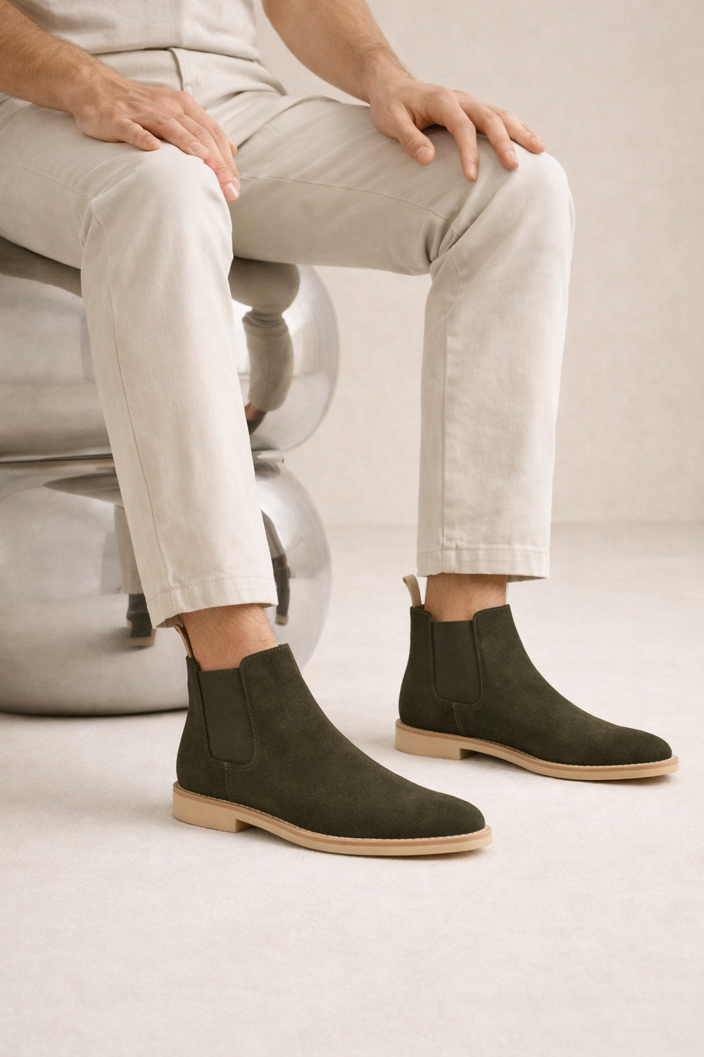 Lerano Chelsea Boots Dark Olive