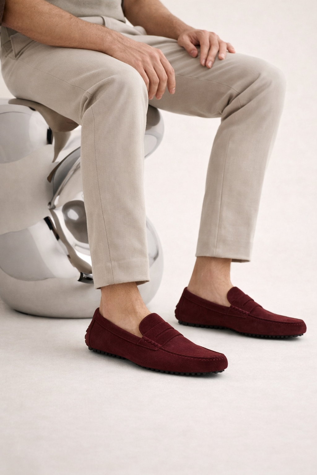 Ravino Driver Loafer Burgundy