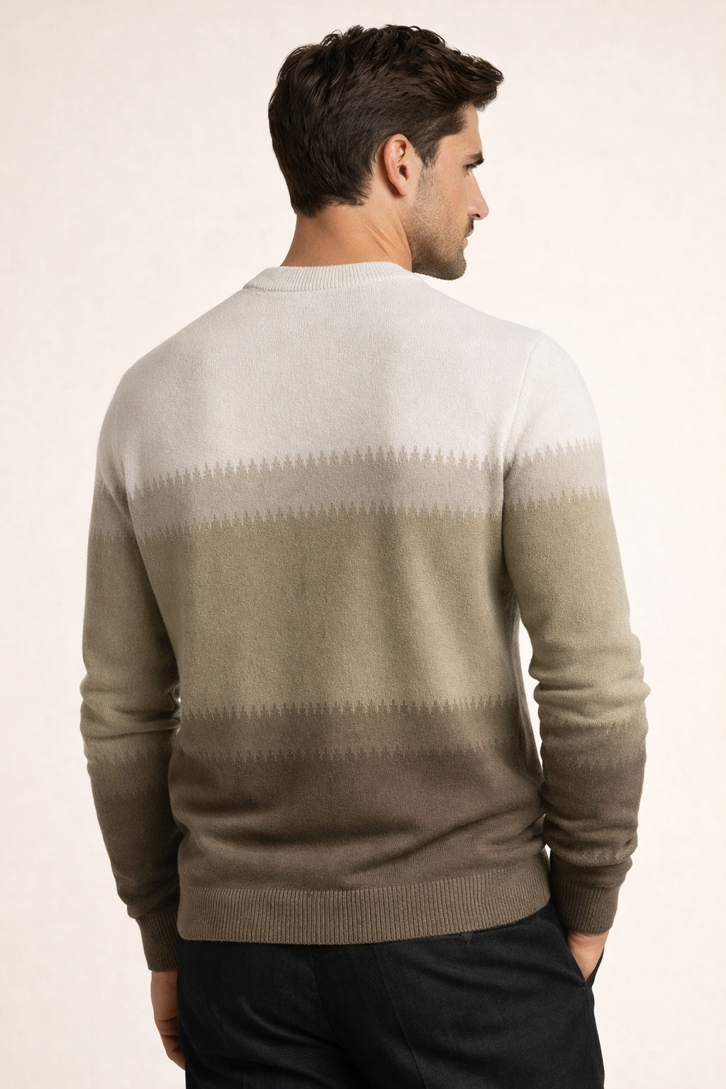 Ettore Merino Gradient Knit Green