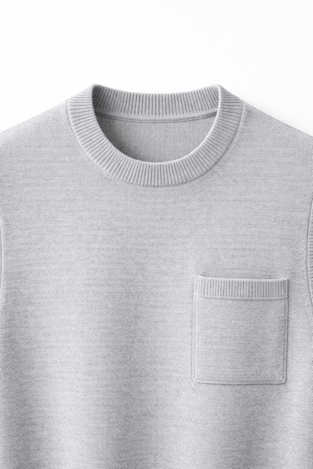 Nerio Extra-Fine Crew Vest Grey