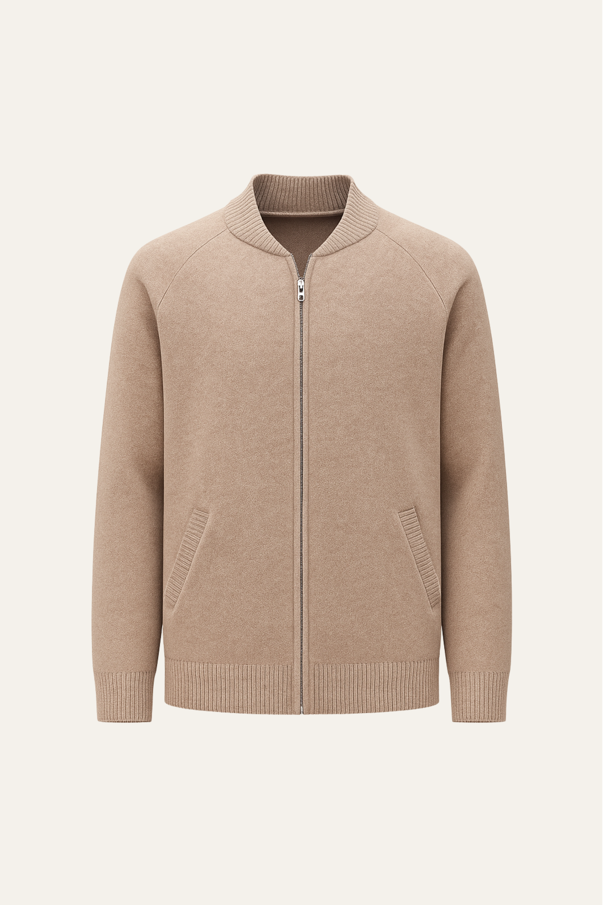 Arento Merino Cardigan Beige