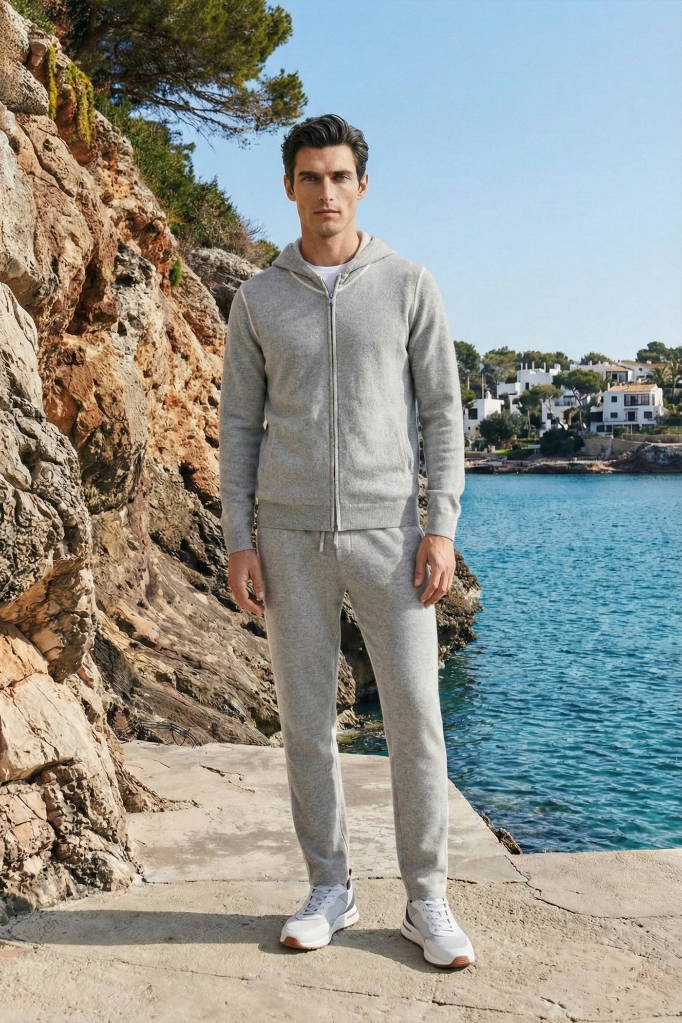 Leonis Cashmere Set Grey