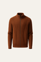 Sestino Merino Zip Knit Terracotta