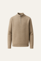 Lunaro Quarter-Zip Knit Beige