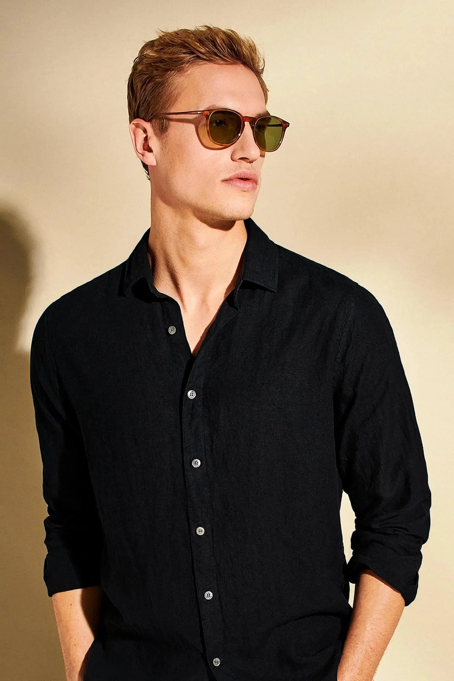 Linen Shirt Black
