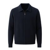 Carvelli Merino Zip Sweater Navy