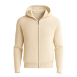 Amalfi Merino Hooded Sweater Beige