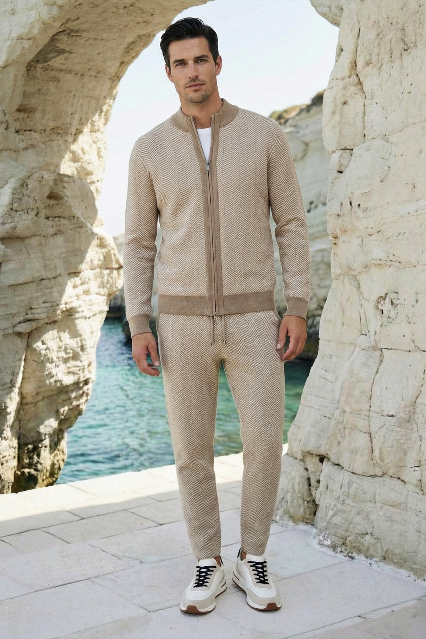 Neroli Zip Set Camel