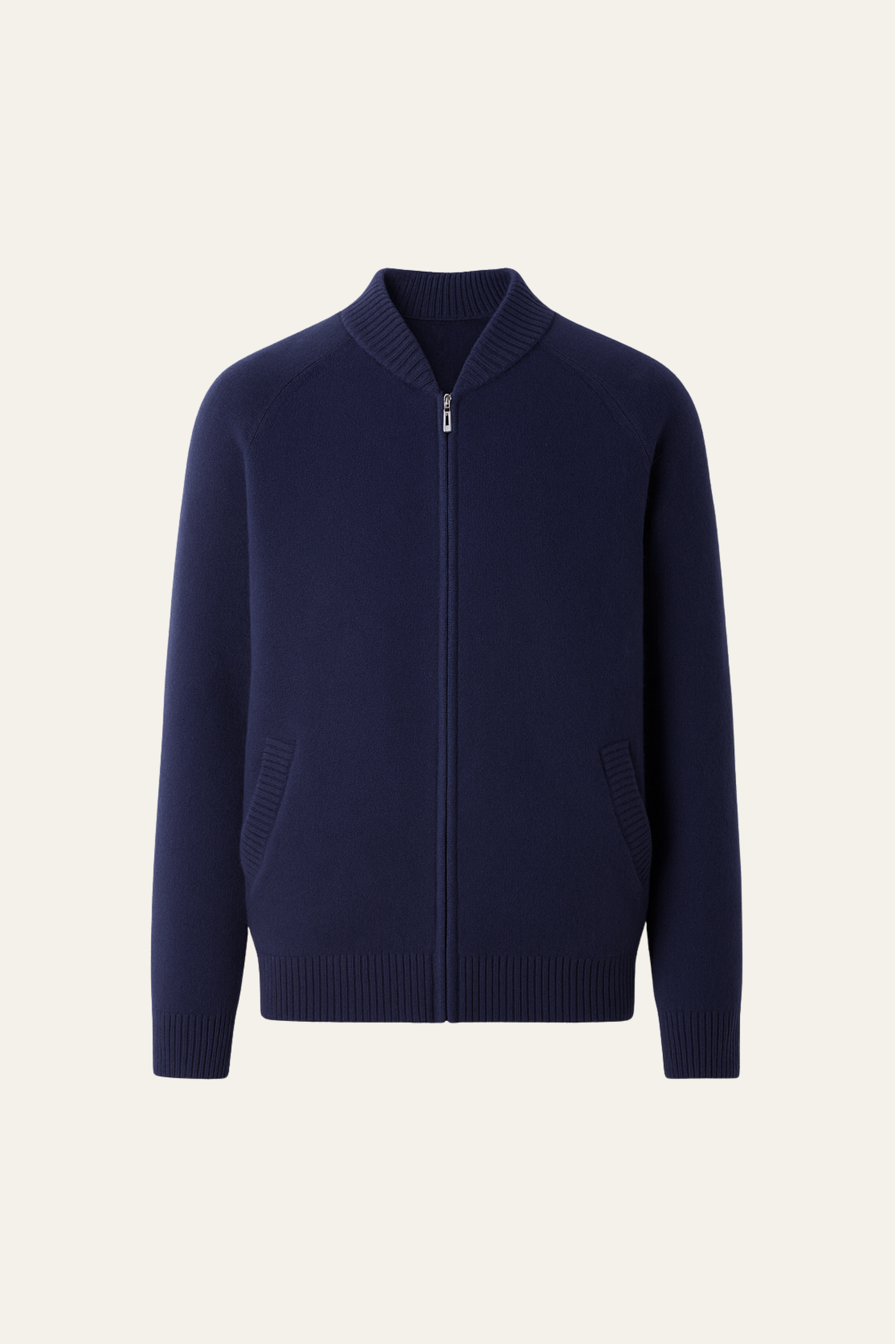 Arento Merino Cardigan Navy