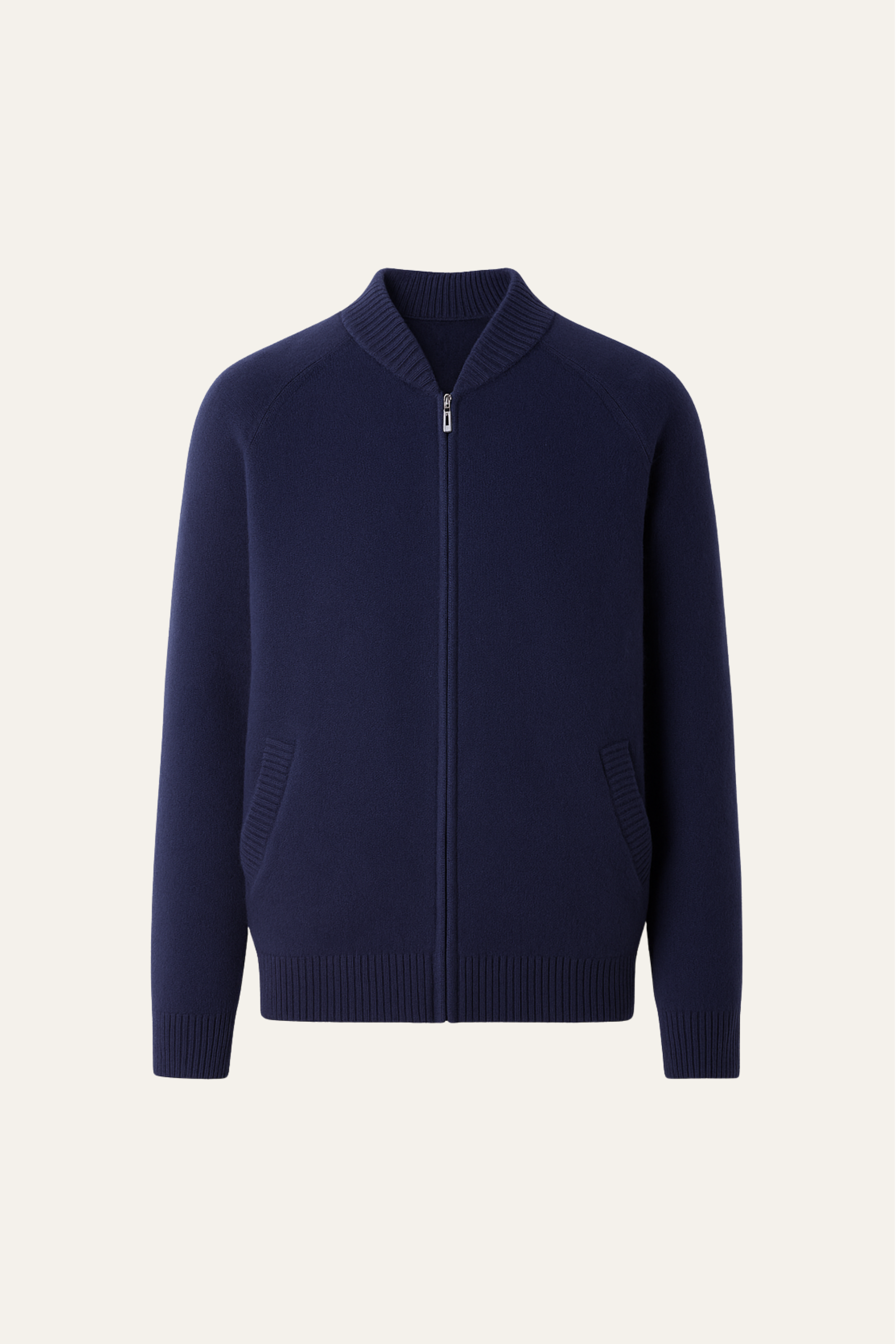 Arento Merino Cardigan Navy