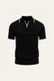 Rivoro Knitted Polo Black